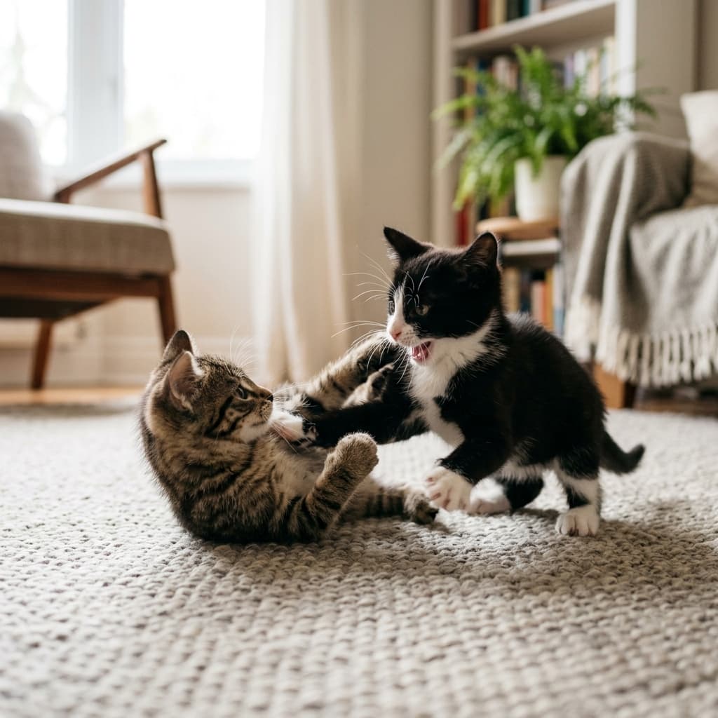 Kittens playing
